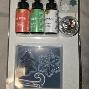 BOGO Free: Holiday Resin Craft Kit with Red and Green Colors